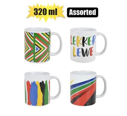 Mug Daily Straight Patriotic 320ml Assorted
